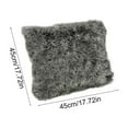 thumbnail image 3 of Dthcnegua Faux Fur Pillow Covers Set of 2, Luxury Shaggy Fluffy Throw Pillow Cases for Couch, Bed, Sofa - Ultra Soft Decorative Pillow Covers with Zipper Closure for Home Decor(18"×18“), 3 of 7