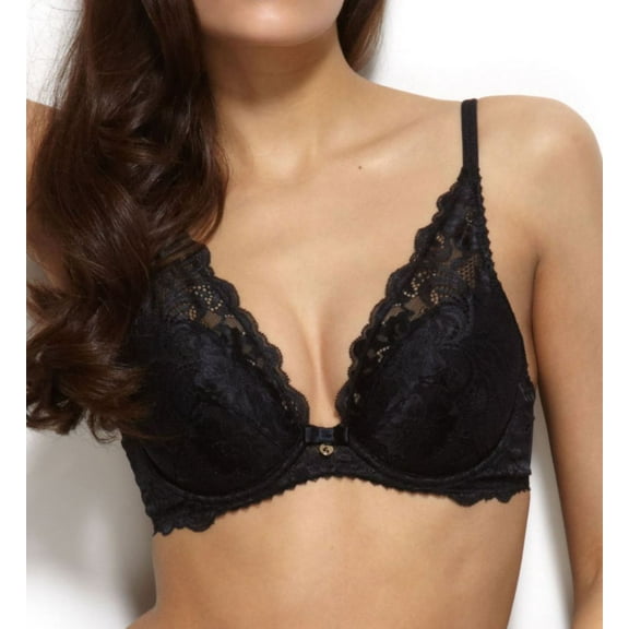Women's Gossard 11117 Gypsy Contoured Plunge Bra (Black 30F)