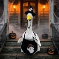thumbnail image 4 of AZXY Halloween Porch Goose Outfit, 23‑Inch Goose Clothes Dress, Ghost‑Themed Goose Clothing & Goose Cloth for Cement Plastic Porch Goose Statue, Cute Outdoor Halloween Decor for Yard Lawn Garden, 4 of 8