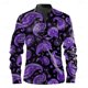 thumbnail image 1 of Camisa informal con botones de color morado relámpago para hombre, de moda, de primavera y otoño, nueva moda, blusas masculinas suaves y cómodas de manga larga con color rosa, 1 of 6