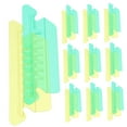 thumbnail image 4 of WASHWEPE 20Pcs Hanging Folder Tabs Inserts for Files Clear Design Yellow Plastic File Classification, 4 of 8