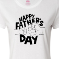 thumbnail image 4 of Inktastic Happy Father's Day Parent-Child Fist Bump Women's T-Shirt, 4 of 5