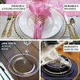 thumbnail image 4 of EASTIN 6 Pack 12” Gold Clear Acrylic Round Charger Plates With Beaded Rim Dinner Charger Plates, 4 of 11