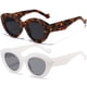 thumbnail image 1 of Gafas de Sol AIEYEZO de Ojo de Gato Sobredimensionadas para Mujer con Montura Carey, 1 of 7