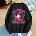 thumbnail image 5 of Womens Tops Blouses In October We Wear Breast Cancer Awareness Long Sleeve Womens Festival Clothes,Black,M, 5 of 5