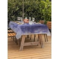 thumbnail image 3 of Outdoor Tablecloth with Umbrella Hole for Patio/Picnic/Party/Camping, Purple Gray Ombre Waterproof Table Cloth Rectangle Table Cover Washable, Modern Abstract Art Gradient (52"x 70"), 3 of 9