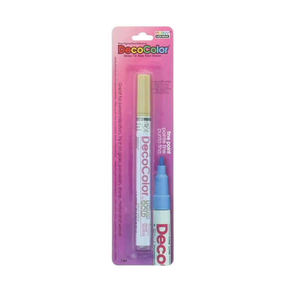Uchida DecoColor Paint Marker, Fine, Carded Packaging, Gold