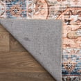 thumbnail image 4 of World Rug Gallery Medallion Transitional Machine Washable Area Rug - Rust 5' x 7', 4 of 7