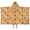 Dog Paw Print, variant on Pug Crown Gingham Blue Pattern Teens Hooded Bath Towel Wrap for Ages 3 To 12,Quick Dry Lightweight Soft Microfiber Bath Beach Pool,50"x30"