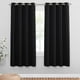 thumbnail image 2 of Cortinas opacas térmicas TUNC negras Con ojales 107*160 Sencillez, 2 of 3