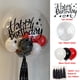 thumbnail image 1 of Globos de burbujas transparentes de 18 pulgadas, Globos de helio, Bobo, pegatinas de feliz cumpleaños, bricolaje, decoración para eventos y fiestas, color rojo y negro, 14 unids/set por Set, 1 of 4