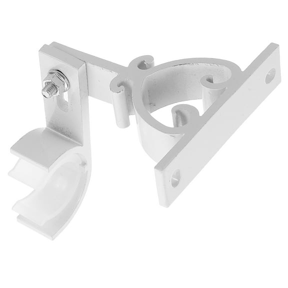 KAKOWELY 1Pack White Heavy Duty Curtain Rod Bracket for Ceiling Mount with Easy Installation and Versatile Use