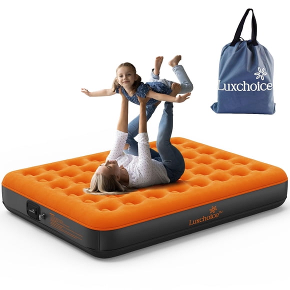 Colchón inflable Luxchoice para acampar con bomba de 23 cm