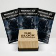 thumbnail image 1 of Ambientador de madera para auto The Block Midnight Ice, paquete de 3, 1 of 9
