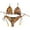 Yellow, variant on TSADFHJI Women's Sexy Printed Two Piece Bikini Set Alluring Triangle Top & Bottom Swimsuit Costume Bras for Women Set Bras for Women Two Piece Women's Bras See Through Green S
