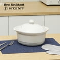 thumbnail image 4 of Juego de 8 manteles individuales Leetaltree Blue, resistentes al calor, antideslizantes, 4 of 9