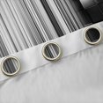 thumbnail image 4 of Manfei 3D Neon Stripes Kitchen Curtains, Vertical Lines Black Out Curtains Pack of 2 (42x63 Each), Black White, 4 of 6