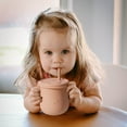 thumbnail image 5 of Clearance items! Silicone Cups With Straw Feeding Cups With 2 Handles And For Infants Random Designss For Drinks And Snacks, 5 of 5