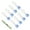Blue, variant on 9pcs Nonslip Duvet Clips for Secure Bedding Blanket Secure Clamps Comforter Grippers Practical Bed Sheet Fasteners