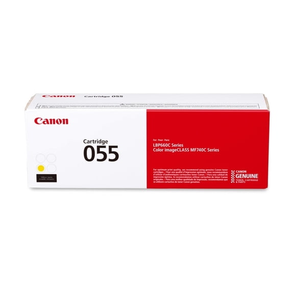 Canon 055 Yellow Toner Cartridge - Sold Without Manufacturer Warranty