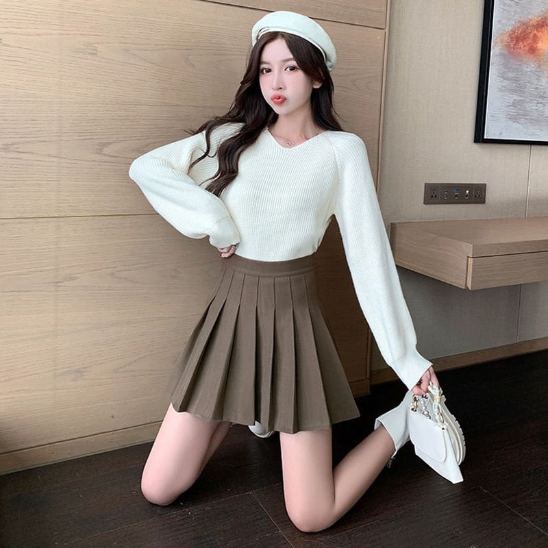 korean skirts and tops