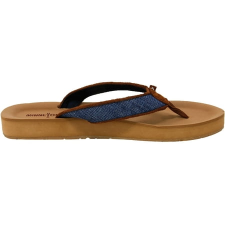Minnetonka Women's Hedy Blue Denim Sandal - 7M | Walmart Canada