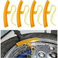 thumbnail image 1 of 4 PCS Car Tire Changing Rim Protector, Auto Wheel Changing Rim Protector, Fixing Tyre Rim Changer Guard, Tire Changing Edge Savers Tool for Most Cars Motorcycles SUVs (Yellow, 19.5cm), 1 of 5