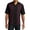 Black/Burgundy, variant on Just Blanks Retro Camp Shirt Camp Style Collar Dyed-to-Match Buttons Open Hem, Black/Royal, 4XL
