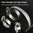 thumbnail image 3 of Hose Fuel Hose Clip Hardwar Anti-oxidation Car Fuel Hose Stainless Steel Tube Clamp Pipe Clamp Throat Hoop Hose Clamps Pipe Clip 16-25MM, 3 of 8
