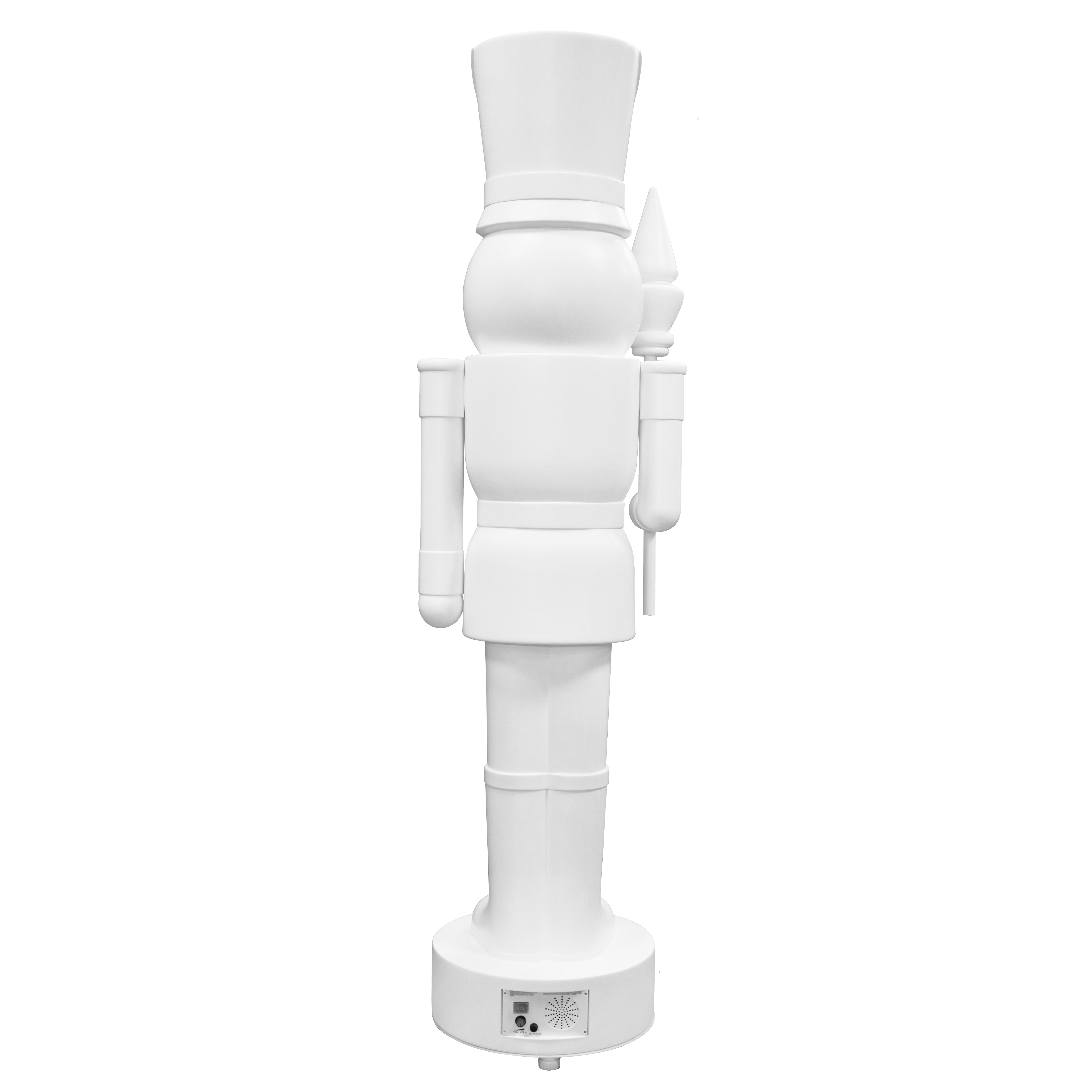 Giant Paint-it-Yourself Light-Up LED Nutcracker Christmas Decoration, White, 5', by Holiday Time