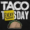 thumbnail image 2 of Taco Tuesday Everyday Mexican Foodie Womens Fitted Plus Size Graphic Tee Brisco Brands 2X, 2 of 5