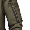 thumbnail image 4 of Men's Fleece Winter Jackets Zip Up Splicing Plaid Tactical Work Coat Casual Quilted Lined Cotton Fake Two-Piece Jacket, 4 of 6