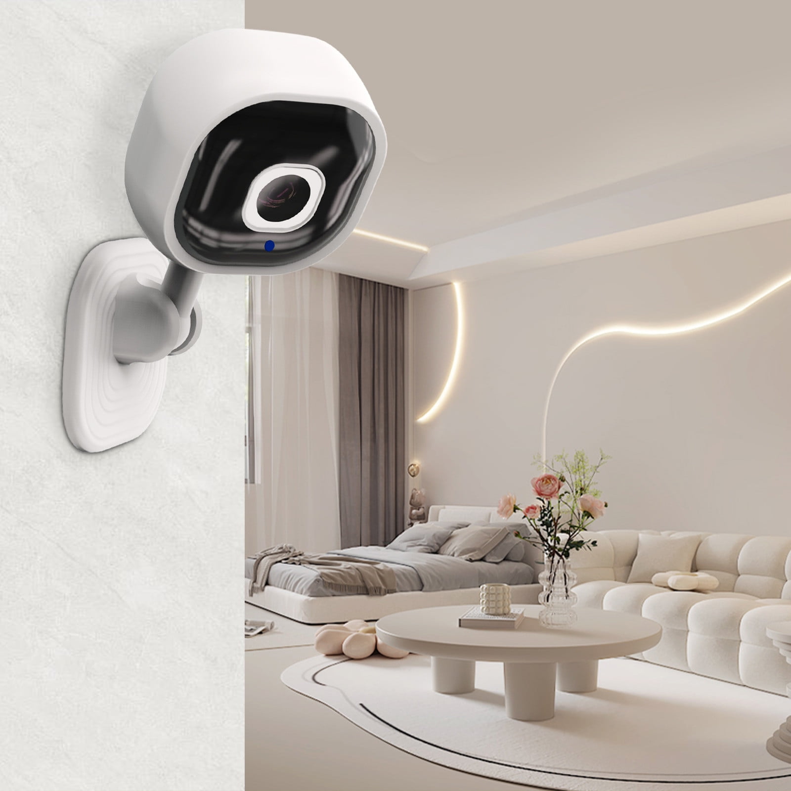 TaTaai 2Pcs WiFi Indoor Camera for Home Security, 24/7 Recording Camera for Office/House/Apartment