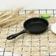 thumbnail image 3 of Mini sartén antiadherente | Sartén de tortilla | Utensilios de cocina de hierro | Apto para lavavajillas y horno | Sartén para freír huevos antiadherente pequeña de 12 cm | Acabado negro | Pieza, 3 of 5