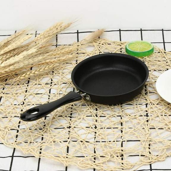 GERsome Mini Nonstick Egg Pan & Omelet Pan Single Serve Egg Frying Pan Nonstick Dishwasher Safe Black