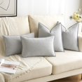 thumbnail image 4 of Wehilion 2pcs Decorative Pillow Covers Soft Chenille Couch Throw Pillows Farmhouse Cushion Covers with Elegant Design for Sofa Bedroom Living Room Home Decor, 4 of 14