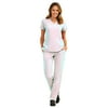 Maevn Pure Women's 3 Panel V-Nect Top & Relaxed-Fit Elastic Drawstring Cargo Pant Scrub Set