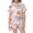 Pink, variant on Kids Halloween Pajamas Size 8-9 Years Nightwear Full Print Top with Elastic Shorts Soft Homewear Girls Pajama Set Pink