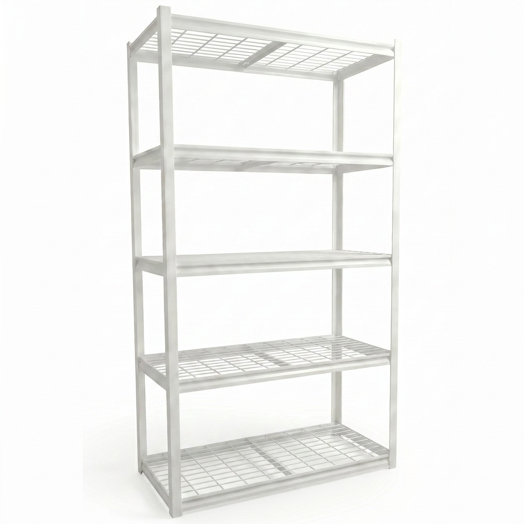 Sailvan 1650LBS Heavy Duty Garage Shelving, 5-Tier Adjustable Metal Storage Shelves, Industrial Steel Utility Rack,36"W x 16"D x 72",Silver
