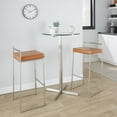thumbnail image 3 of LumiSource Fuji Stacker 30" Fixed-Height Barstool - Set of 3 in Stainless Steel, 3 of 10