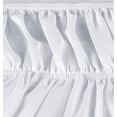 thumbnail image 5 of RUseeN Wrap Around Bed Skirts for King Beds 15" Drop, White Adjustable Elastic Dust Ruffles Easy Fit Wrinkle & Fade Resistant Silky Luxurious Fabric Machine Washable, 5 of 6