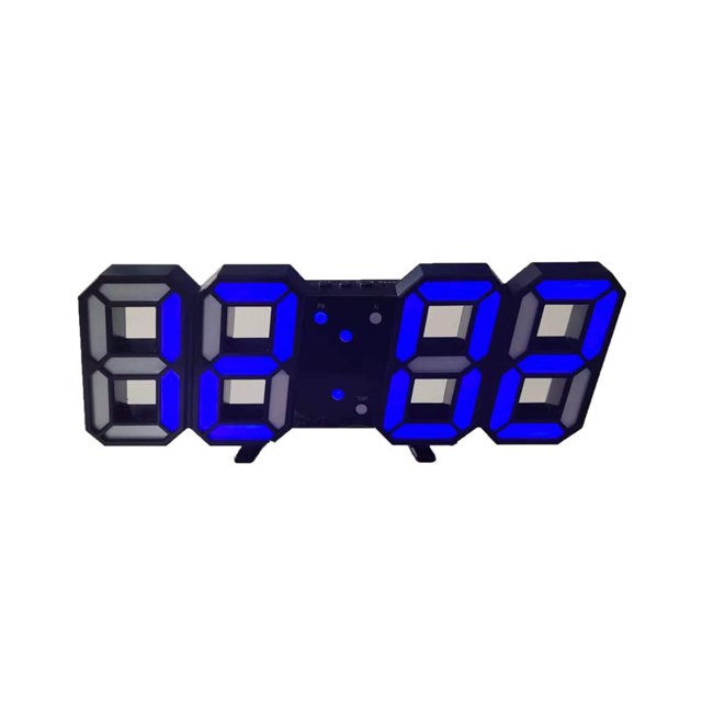 Reloj digital inteligente 3D, reloj despertador, reloj de pared digital, reloj despertador electrónico LED, reloj grande, reloj de temperatura