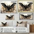 thumbnail image 4 of Designart "Minimalist Silhouette of Bat" Animals Framed Wall Art - Modern Farmhouse Black Bat Living Room Framed Canvas Art, 4 of 6