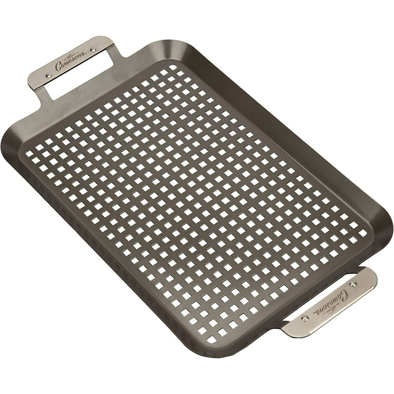 Gecheer Nonstick BBQ Grill Pan Stovetop Baking Tray Comal with Metal  Handles for Indoor Outdoor Barbecue Picnics