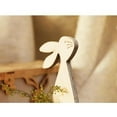thumbnail image 4 of Abbracc Nordic Easter Bunny Candle Holder Cute Wood Rabbit Glass Cup Decor B B, 4 of 9