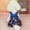 Blue, variant on Vorkoi Pet Cotton Denim Jeans Blue Strap Overall Dress Summer Thin Denim Overall Skirt Cat Dog Daily Clothes Costume