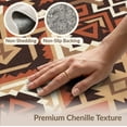 thumbnail image 6 of ODIKA Border Aztec Motif Frame Spotted Cabin Southwestern Farmhouse Playful Expressive for Dining Room, Under Table, Office, Non-Slip Chair-Friendly Floor, 6 of 7