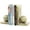 Green Onyx, variant on Radicaln White Marble Bookends 8" – Premium Marble Book Ends, Elegant Desk Organizers, Stylish Book Holder for Offices, Living Rooms & Bookshelves