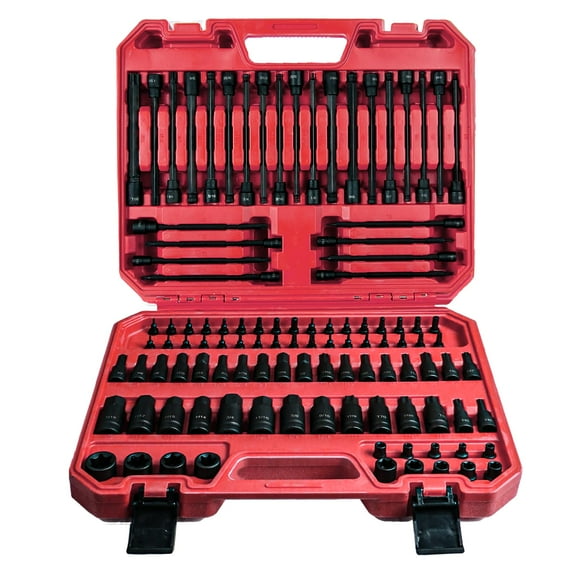 Juego de enchufes AMM 107 PCS Allen y Torx Bit 1/4 3/8 1/2 Drive