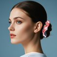 thumbnail image 4 of Élastiques pour Cheveux de la Fête de l'Indépendance Patriotiques pour Filles, Élastiques Festifs pour Queue de Cheval Rouges, Blancs et Bleus, 4 of 6